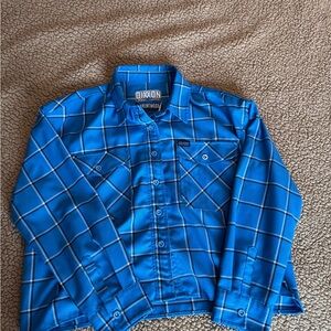 DIXXON Vibrant Blue Checkered Shirt Jacket